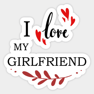 I Love My Gf Sticker